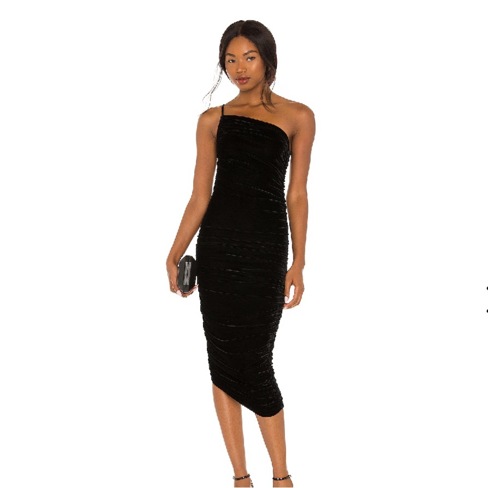 Lovers and Friends Milwood Midi Dress in Black